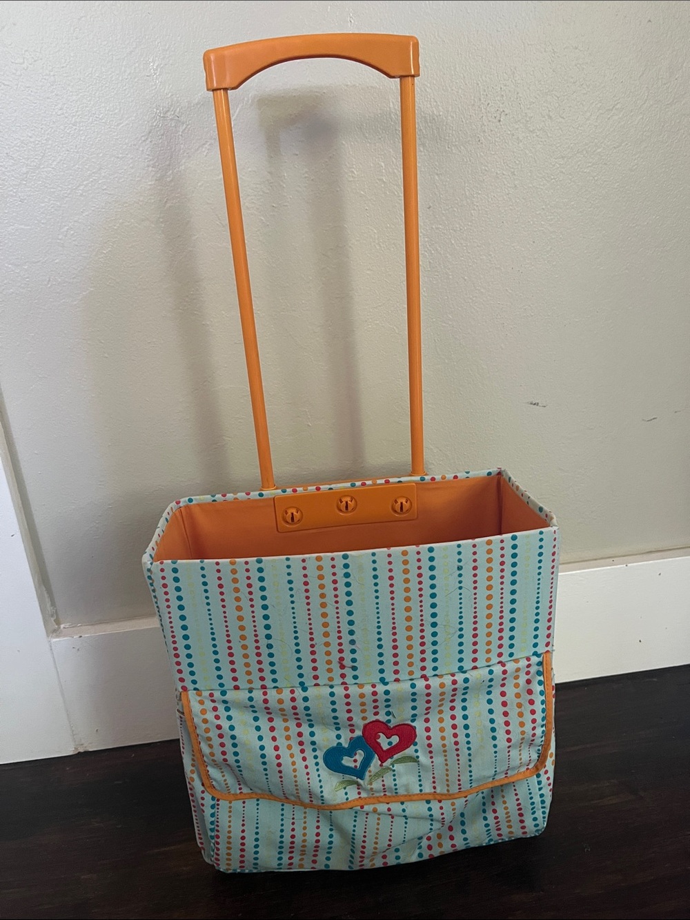 Bitty Baby twins rolling cart suitcase carrier